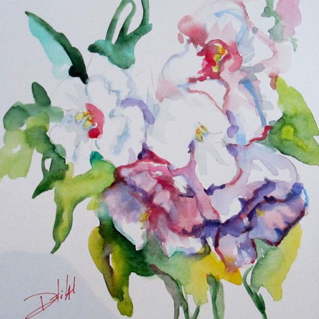 Art: Abstract Floral-SOLD by Artist Delilah Smith