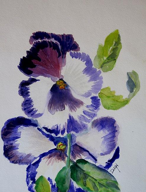 Art: Pansy by Artist Delilah Smith