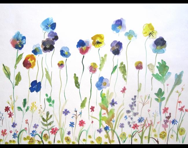Art: Flower Garden No.2,sold by Artist Delilah Smith