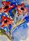 Art: Red Poppies by Artist Delilah Smith