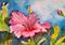 Art: Pink Hibiscus by Artist Delilah Smith