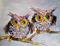 Art: Big Eyed Owls by Artist Delilah Smith