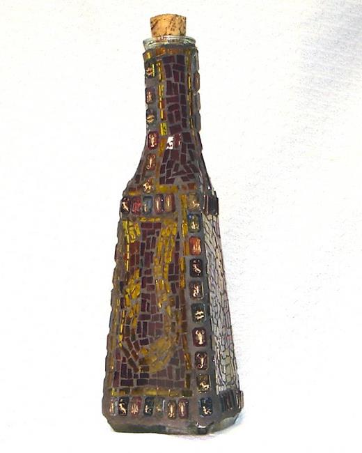 Art: Zodiac Bottle (sold) by Artist Dorothy Edwards