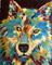 Art: Wolf - acrylic brush stroke enhanced - sold by Artist Ulrike 'Ricky' Martin