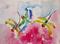 Art: Three Dragonflies by Artist Delilah Smith