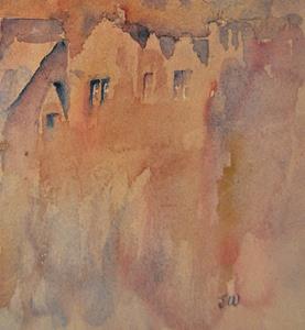 Detail Image for art Edinburgh castle (from the Grassmarket)