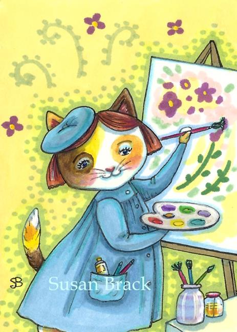 Art: PURRS N' PAINT by Artist Susan Brack