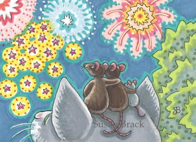 Art: FAMILY HOLIDAY by Artist Susan Brack