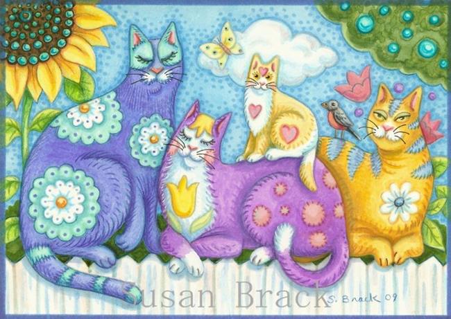 Art: WHISKERS AND PURRS by Artist Susan Brack