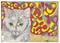 Art: GRAY KITTY AT MOMA by Artist Theodora Demetriades 