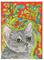 Art: PORTRAIT OF FLUFFY by Artist Theodora Demetriades 