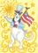 Art: Hiss N Fitz RED WHITE AND BLUE by Artist Susan Brack