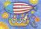 Art: Hiss N' Fitz UP HIGH FOR THE 4TH OF JULY by Artist Susan Brack