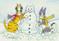 Art: HISS N FITZ FROSTY THE SNOW CAT by Artist Susan Brack