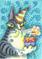 Art: Hiss N' Fitz - BIRTHDAY WISHES by Artist Susan Brack