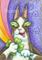Art: Hiss N' Fitz - WISH ON A FOUR LEAF CLOVER by Artist Susan Brack