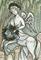 Art: CENTAUR MOURNING ART by Artist Susan Brack