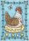 Art: COUNTRY HEN AND CHICKS by Artist Susan Brack