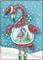 Art: FLAMINGO WHITE CHRISTMAS by Artist Susan Brack