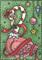 Art: GIFT WRAPPED PEPPERMINT FLAMINGO by Artist Susan Brack