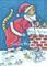 Art: GIFTS OF FISH AND MICE FROM SANTA CLAWS by Artist Susan Brack