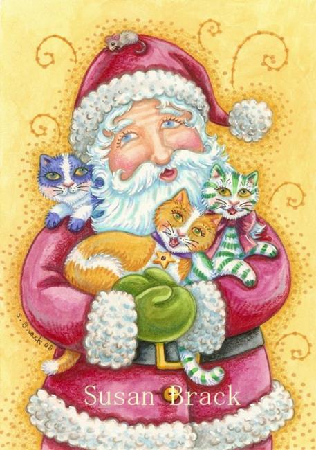 Art: JINGLE CAT CHRISTMAS by Artist Susan Brack