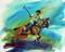 Art: POLO SKETCH 5 ~ COMMISSIONED by Artist Marcia Baldwin