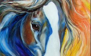 Detail Image for art ZORRO the Gypsy Vanner