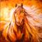 Art: ABSTRACT STALLION COMMISSION by Artist Marcia Baldwin