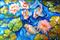 Art: KOI & Lily Pads by Artist Marcia Baldwin