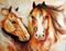 Art: EQUINE POWER COMMISSION by Artist Marcia Baldwin