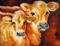 Art: LITTLE BROWN COWS ~ COMMISSIONED by Artist Marcia Baldwin