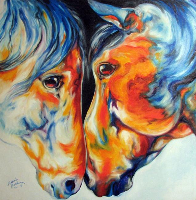 Art: PASO FINO FRIENDS  by Artist Marcia Baldwin