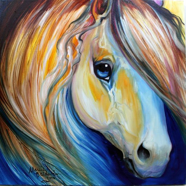 MAGIC PONY - by Marcia Baldwin from COMMISSIONED PAINTINGS