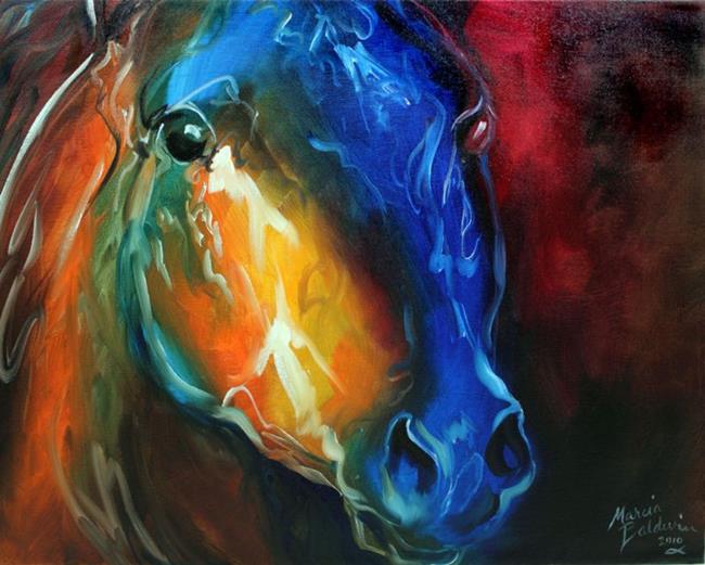 Art: Arabian Abstract Study by Artist Marcia Baldwin