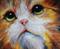 Art: GREEN EYED TABBY 2016 by Artist Marcia Baldwin