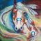 Art: FEARLESS Indian War Horse COMMISSION by Artist Marcia Baldwin