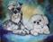 Art: TITUS and MAX Commissioned Pet Portrait by Artist Marcia Baldwin