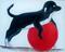 Art: MY Red Ball by Artist christi lynn schwartzkopf