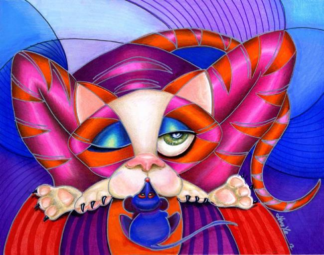 Art: Hello Kitty (sold) by Artist Alma Lee