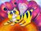 Art: Bee I Kitty? (sold) by Artist Alma Lee