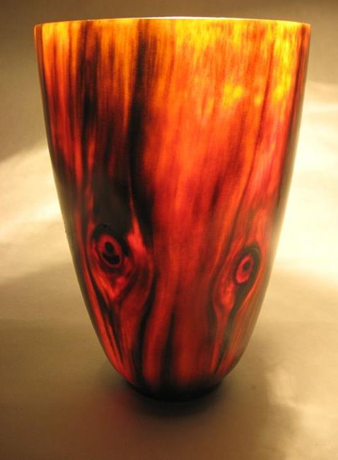 Art: Norfolk Pine Translucent Vase by Artist Timothy LeMieux