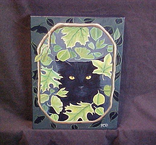 Art: Black Cat of the Forest by Artist Rosemary Margaret Daunis