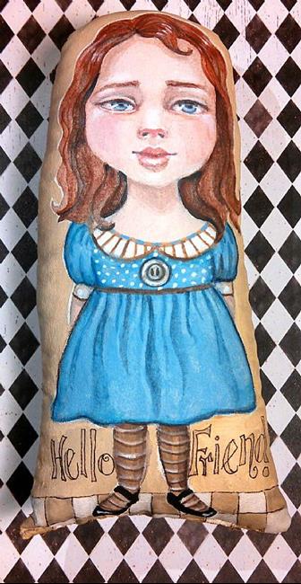 Art: Friends Art Doll by Artist Catherine Darling Hostetter