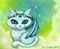 Art: Jeweled Kitty #6 Blue Topaz by Artist Elaina Wagner