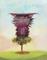 Art: Cranky Cat in Tree  by Artist Cynthia Schmidt