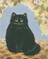 Art: Black Cat   by Artist Cynthia Schmidt