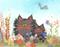 Art: Gray Scaredy Cats      by Artist Cynthia Schmidt