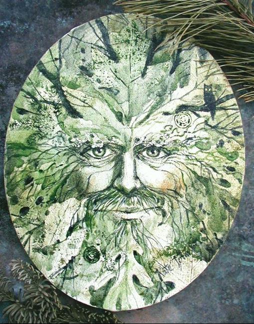 Art: Evergreen Man by Artist Cathy (Kate) Johnson