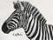 Art: Charcoal Sketch   Zebra by Artist Ulrike 'Ricky' Martin